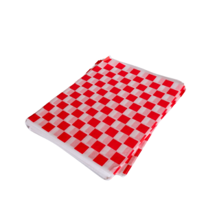Papier w arkuszach szachownica czerwony 40x30cm powlekany PE 400x300mm  1000sztuk