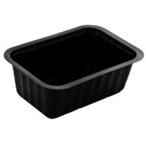 Pojemnik prostokątny czarny do zgrzewu CL500 480ml 100 sztuk