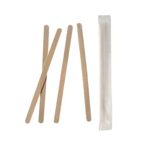Mieszadełko drewniane pojedynczo pakowane14cm x 6mm  1000sztuk